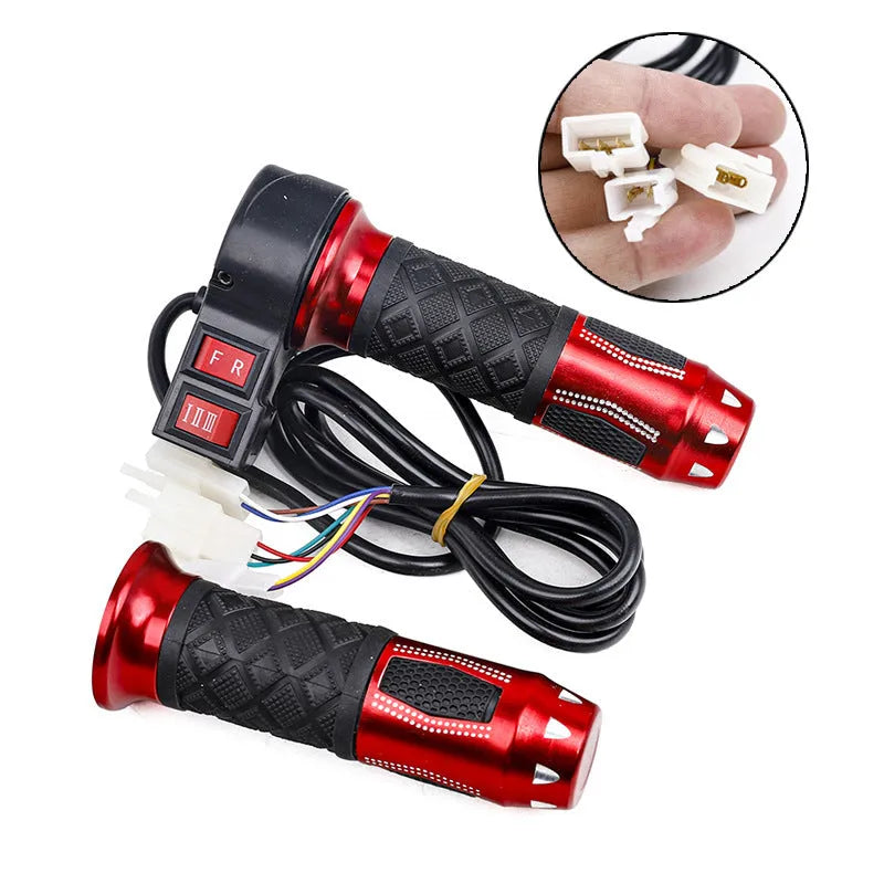 Three-wheel electric car modification accelerator handle with three-speed rotary control and multiple colour options