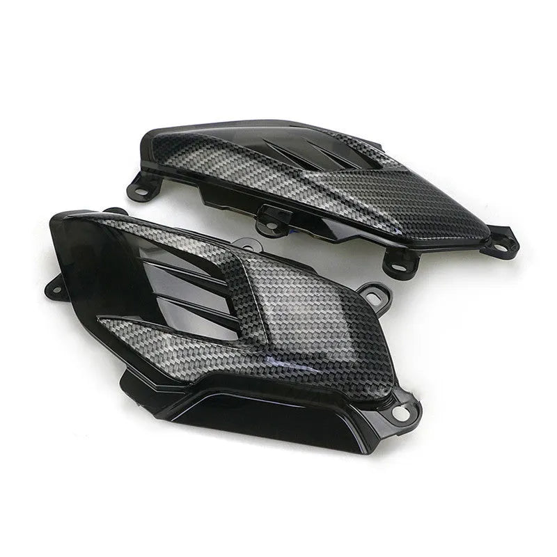 YAMAHA NMAX motorcycle LED side lamp replacement set with carbon fibre decoration and blue/red light options