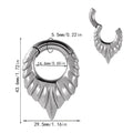 Stainless steel drop-shaped auricle ear extender earring with round hanging egg design