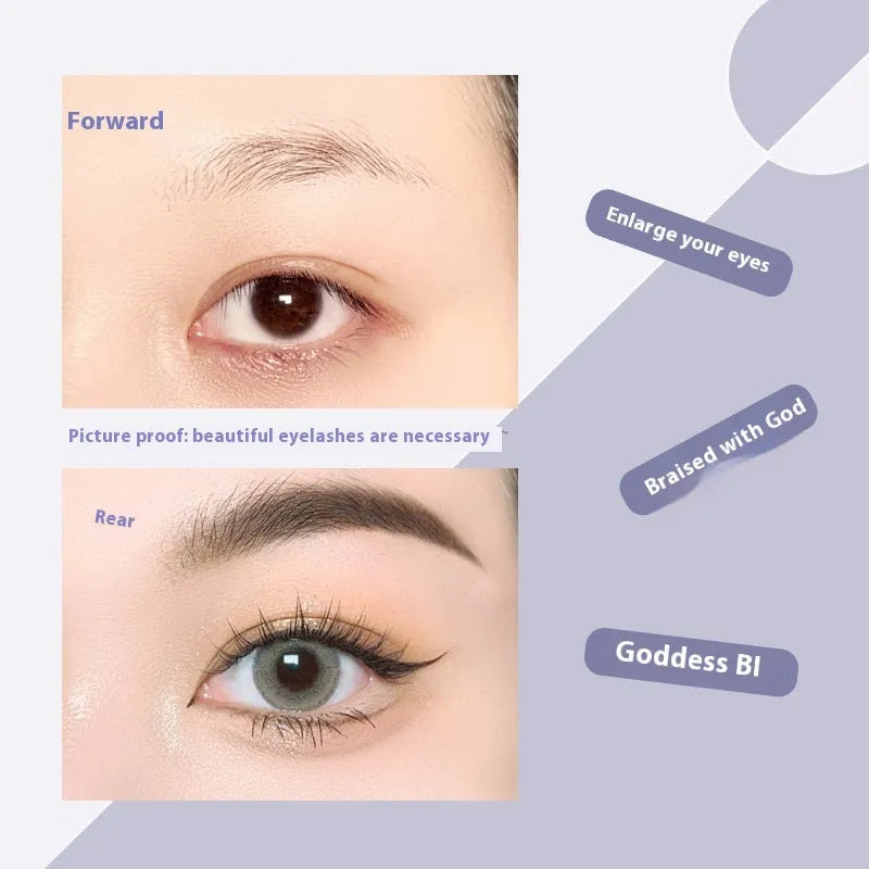 V-shaped black fairy fishtail false eyelashes showing thick segment design in 8mm, 9mm, 10mm, 11mm, and 12mm lengths.