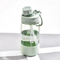 Grey, green and pink plastic drinking cups in 520ml, 780ml and 1000ml sizes with heat resistance