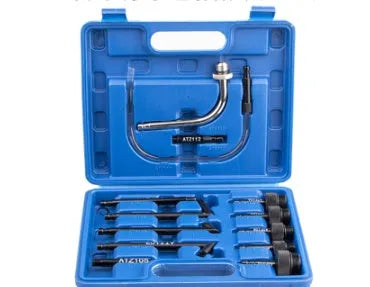 13-piece automatic transmission oil refuelling kit with transmission injector tool and wave box connector