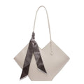 Women's large capacity PU shoulder bag in horizontal square shape with 43cm width and eight colour options