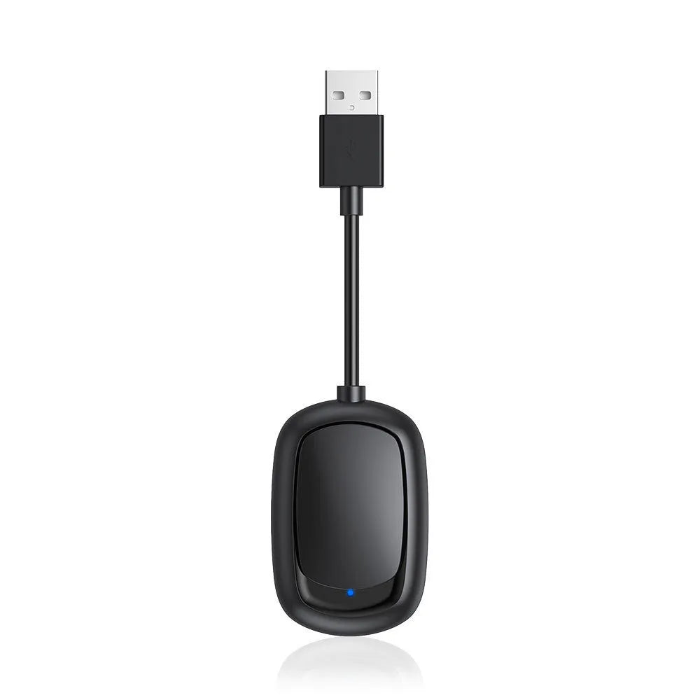 Wireless CarPlay and Android Auto USB adapter box for car stereo wireless conversion