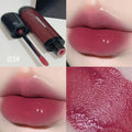 Black Citrus Mirror Lip Lacquer in six shades including tomato, orange brown and rose
