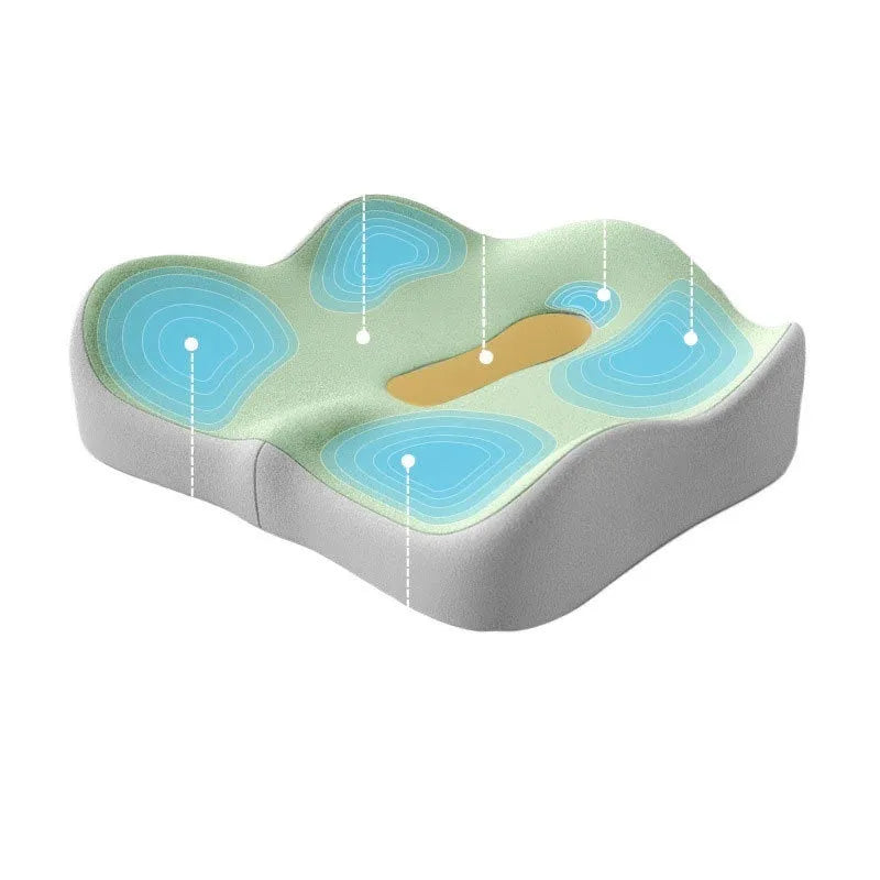 Memory foam office seat cushion for waist and tail vertebra support in various colour options
