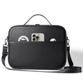Black superfiber MR glasses storage box for Vision Pro with dimensions 32.5 by 24.5 by 11.5 cm