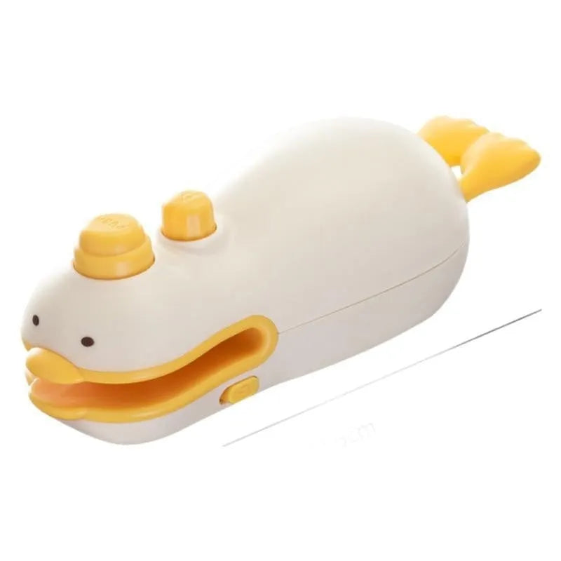 Small yellow duck rechargeable sealing machine with animal jacquard design and charging cable