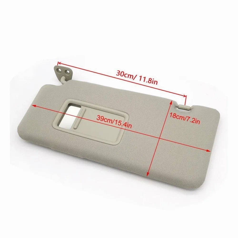 Beige sun visor with cosmetic mirror for Nissan Lida 2005-2012 models