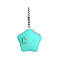 Blue rechargeable silicone pendant light for dog collar with LED