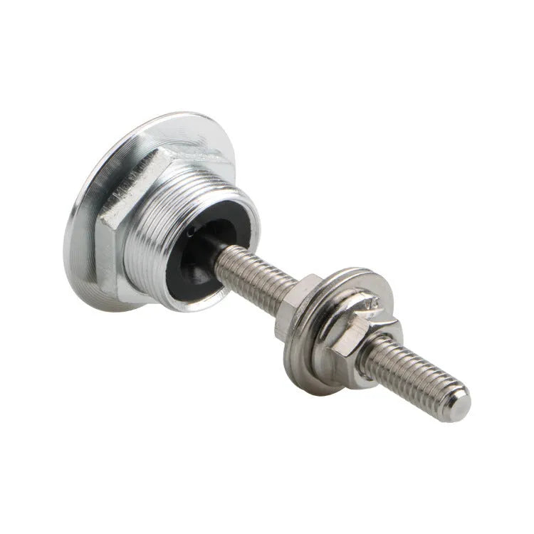 30mm aluminium alloy vehicle cover lock with iron screw in silver, black, gold, blue, or red.