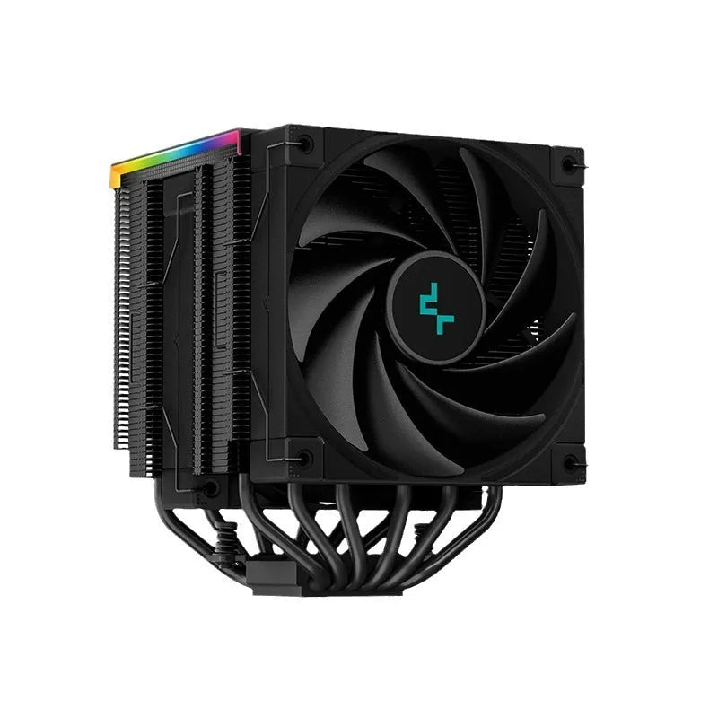 DeepCool AK series CPU air cooler with digital display and twin tower heat sink