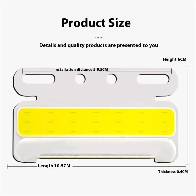 12V and 24V aluminium alloy COB LED truck side light in red, yellow, green, blue, and white colour options