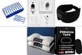 White handheld USB-powered sleep aid instrument with remote control and adjustable intensity settings.