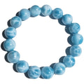 Handcrafted Bodhi bead bracelet with natural crystal sea-pattern stones and pearl accents in Maillard style