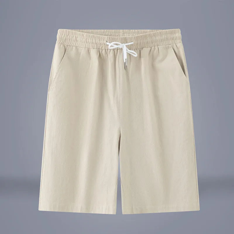 Chinese style solid colour cotton linen cropped pants for summer in multiple colour options