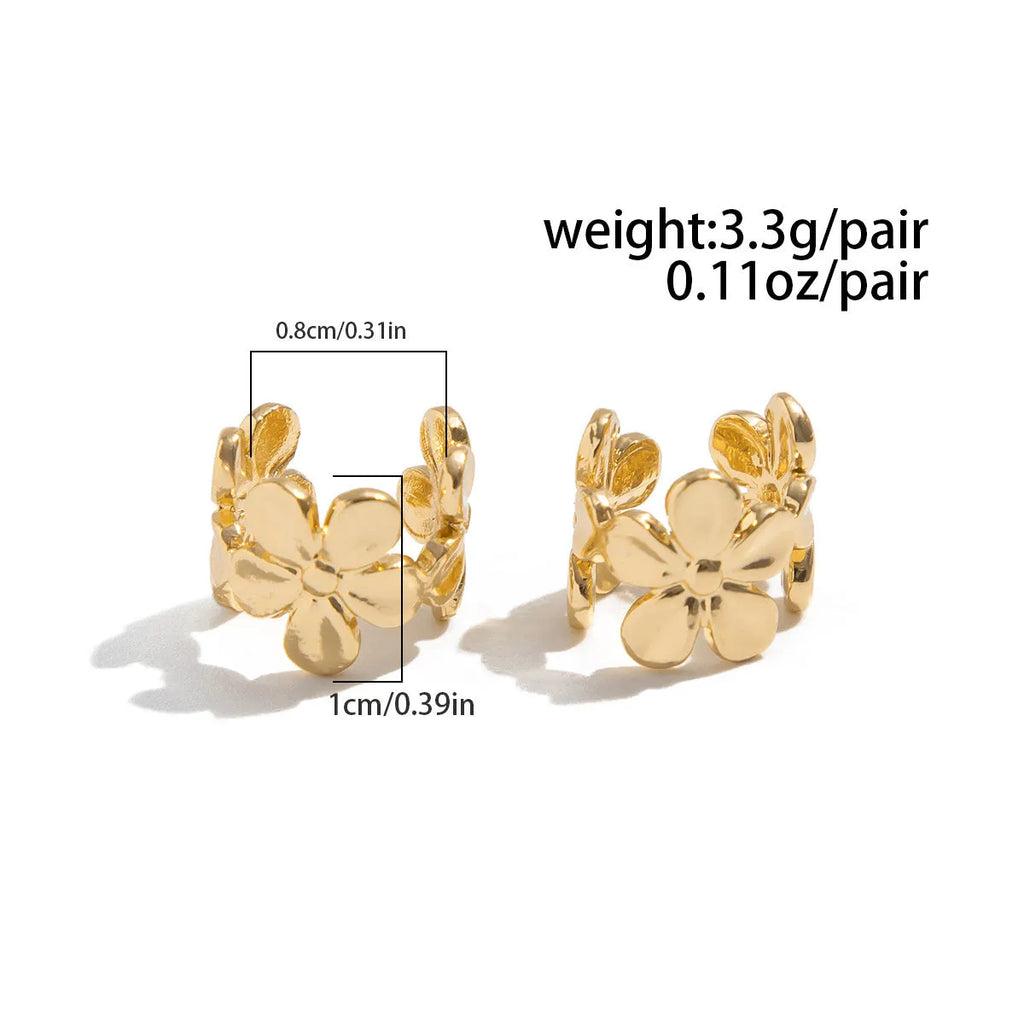 Gold starfish and scallop shell drop earrings with marine theme design for women