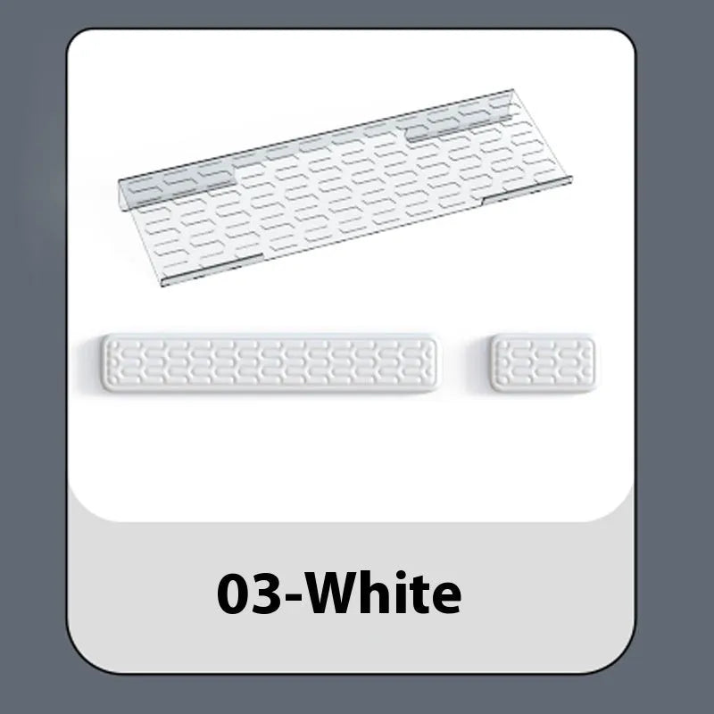 Double-sided keyboard and mouse pad with memory foam wrist rest in multiple colour options
