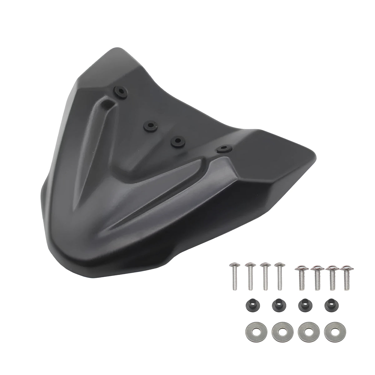 Black ABS fixed wind front wing body modification for KTM 390 and 790 Adventure ADV motorcycles 2019-2021