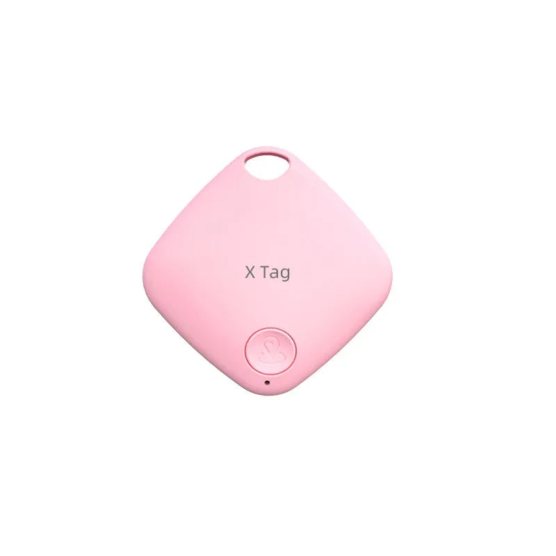 Bluetooth anti-lost tracker with key ring attachment in black, blue, green, pink, or white colours