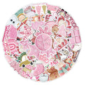 50 Christmas waterproof stickers in cute designs ranging 4-8cm for cars, phones and computers