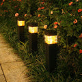 Solar lawn ground lamp with cuboid shape for garden and courtyard lighting
