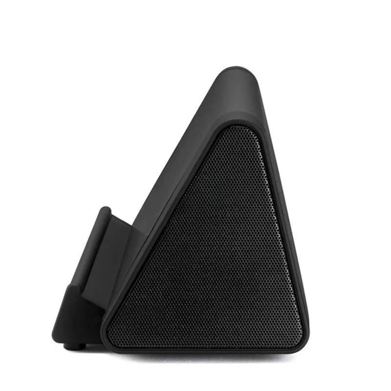 Black and white wireless mini Bluetooth speaker with built-in rechargeable battery