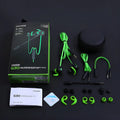 Shuangmai wired in-ear gaming headset with 1.5m cable in black green or red colour options