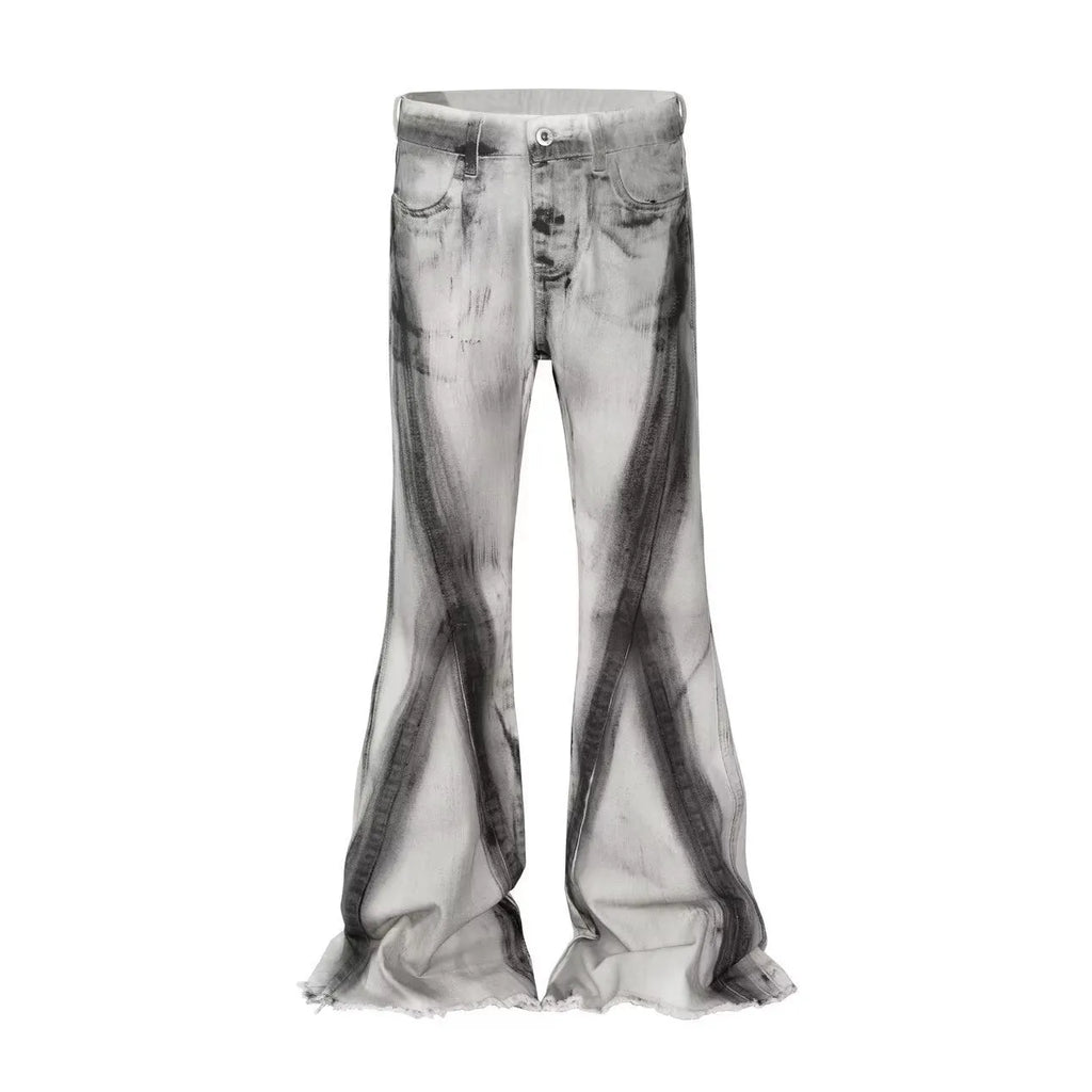 White mid waist cotton denim trousers with zip placket fly for teenagers in basic leisure style