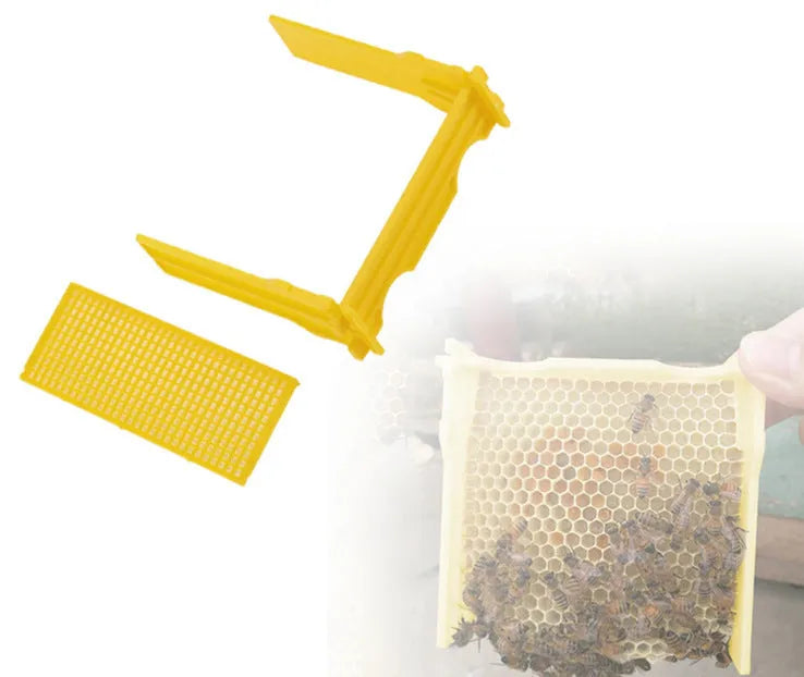 Three white EPS foam bee breeding boxes for hive mating and pollination procedures