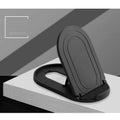 Plastic lazy bracket mobile phone stand in six colour options: black, blue, grey, pink, white, and yellow.