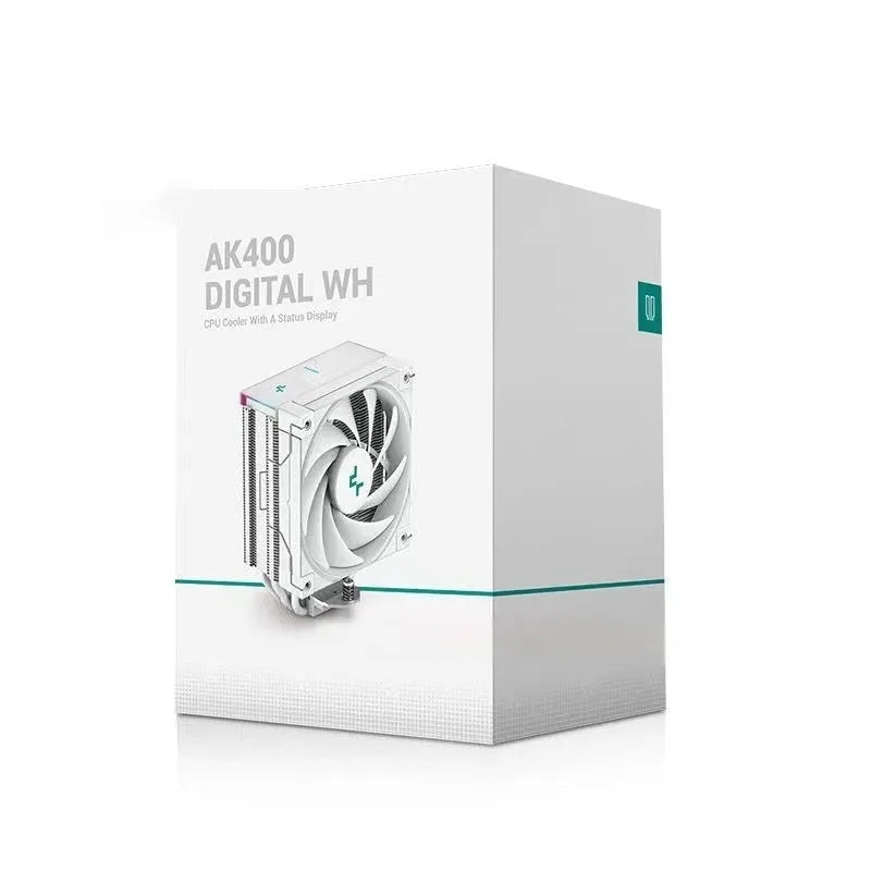 DeepCool AK series CPU air cooler with digital display and twin tower heat sink