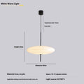 Nordic modern retro UFO chandelier in black and white finish for restaurant or bedroom ceiling