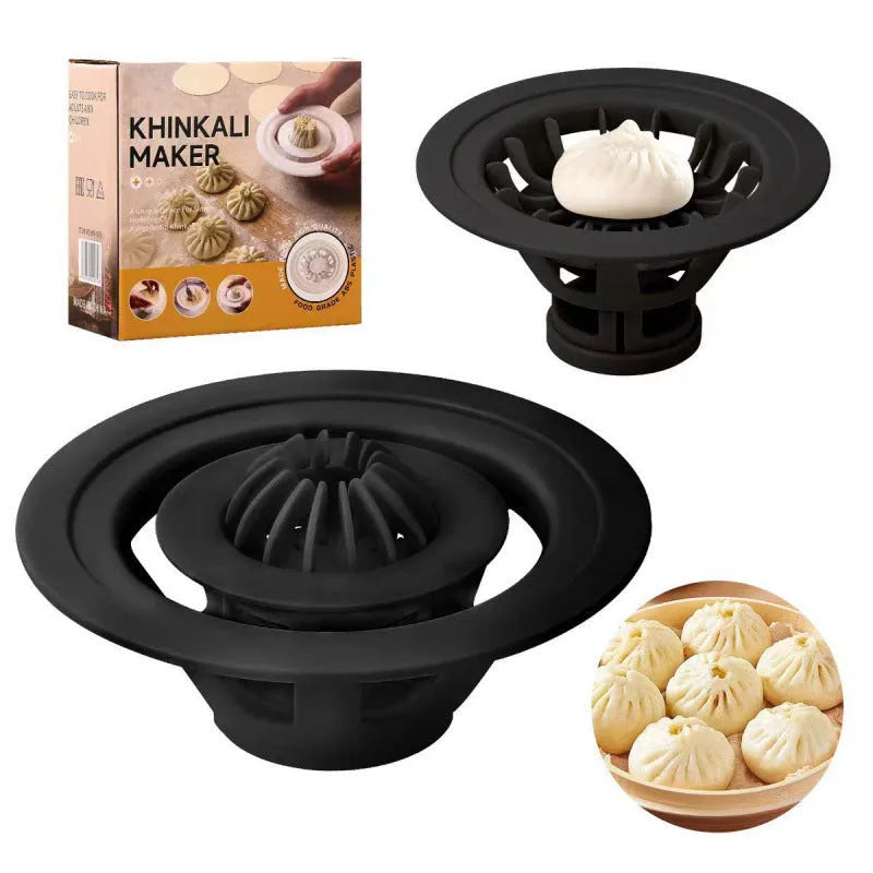 Black Jinkali steamed bun mould dumpling maker baozi shaping tool