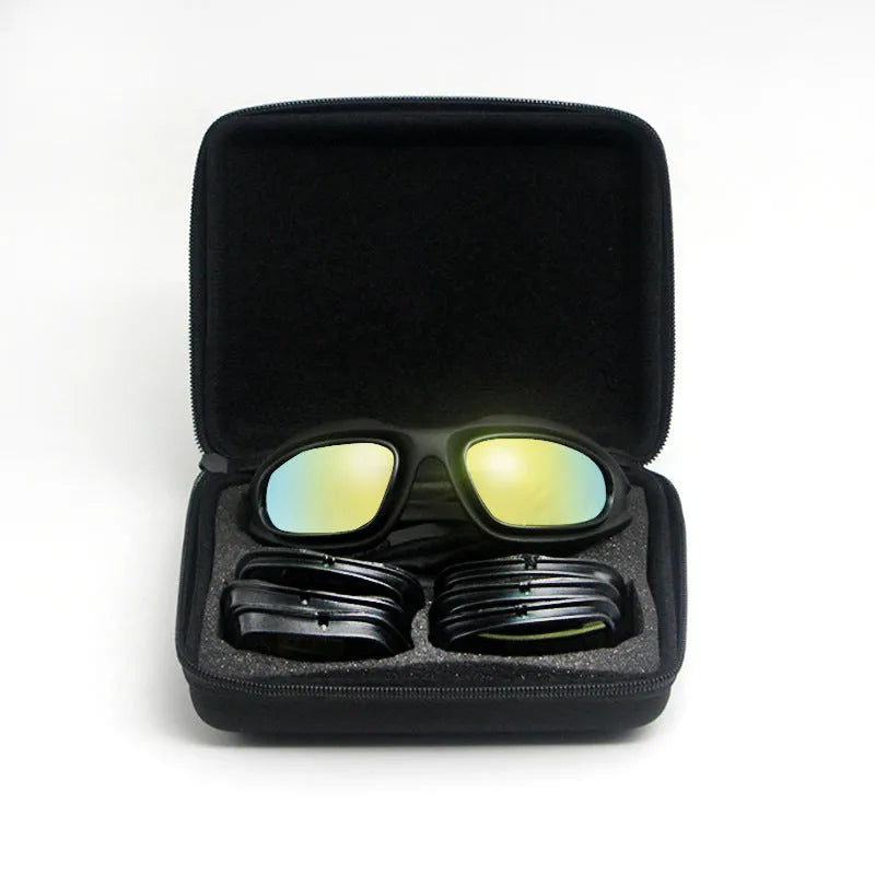 Tactical polarized sunglasses for outdoor cycling with sports frame and multiple colour options