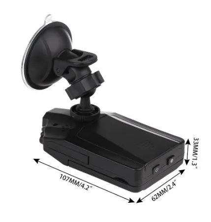 H198 HD car dashboard camera with infrared night vision lights and 2.4-inch screen