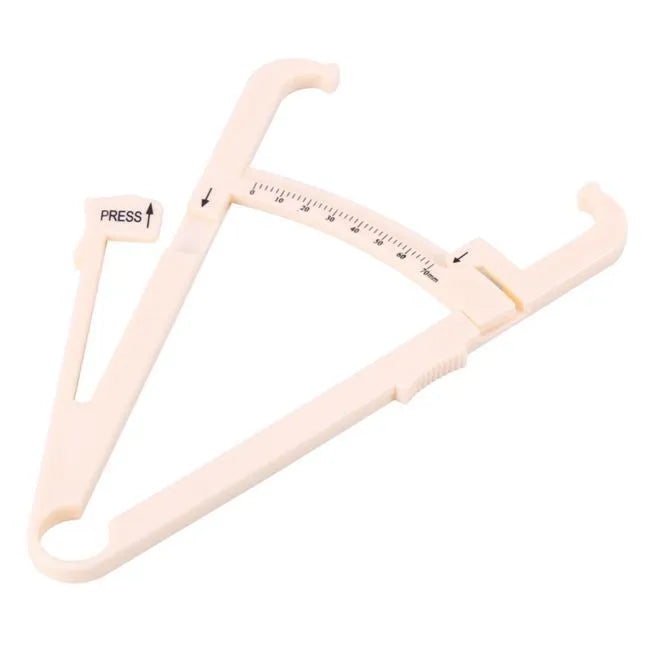 Acrylic fat caliper skin fold thickness measuring tool with 200mm range
