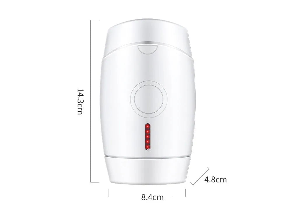 White home laser hair removal instrument with 5 energy gears and 800000 flashes capacity