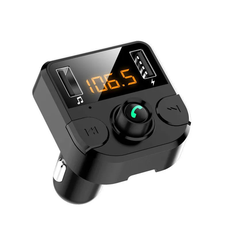 BT36B black car MP3 Bluetooth player with 1.1-inch screen for wireless audio streaming