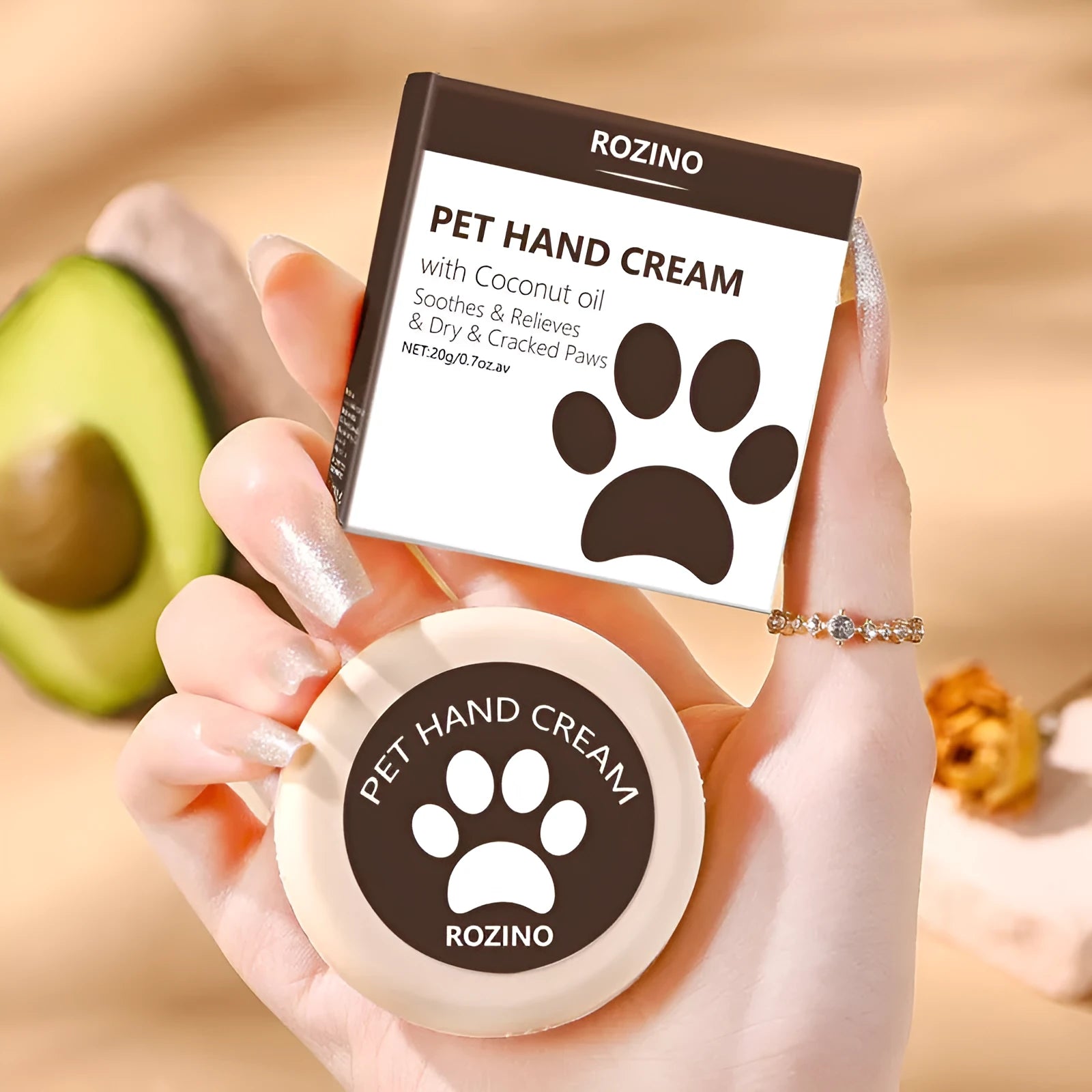 20g tube of pet hand cream with glycerin formula for dog and cat moisturising