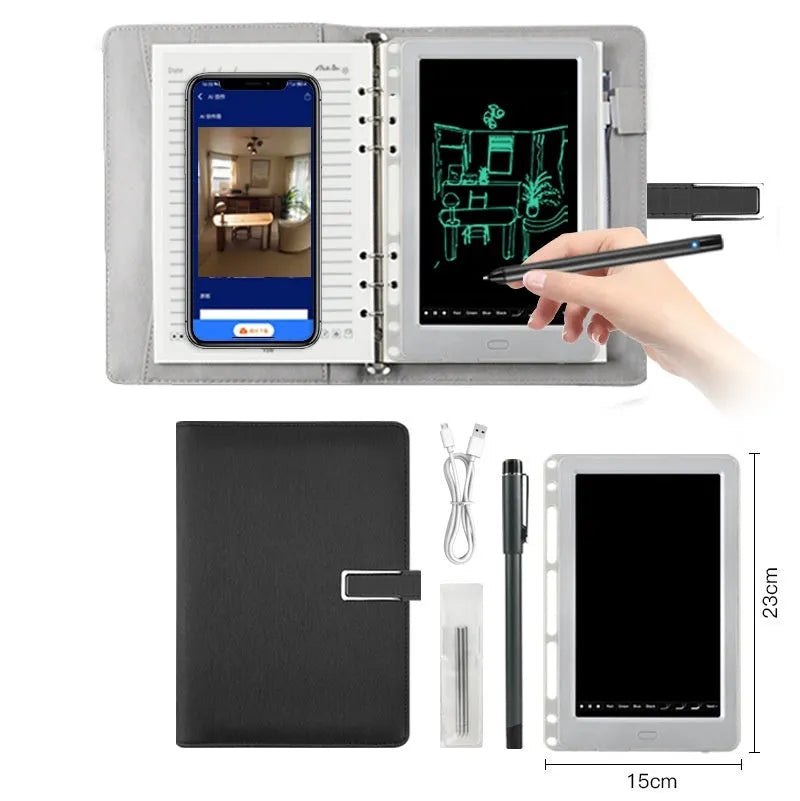 85-inch electronic writing pad with Bluetooth connection and smart pen in stitching appearance design