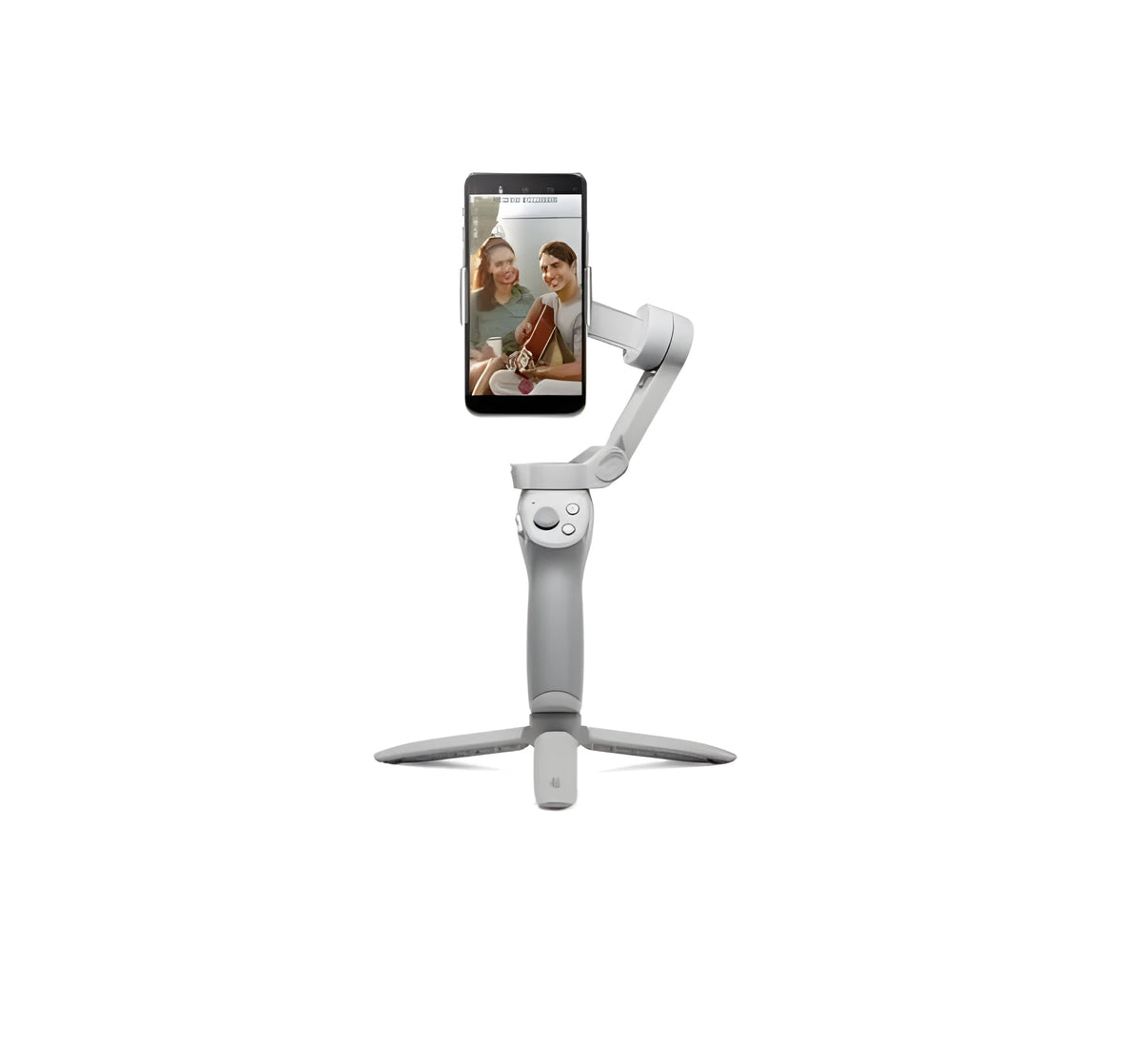 Mobile power bank with PTZ camera mount showing 2450mAh battery capacity