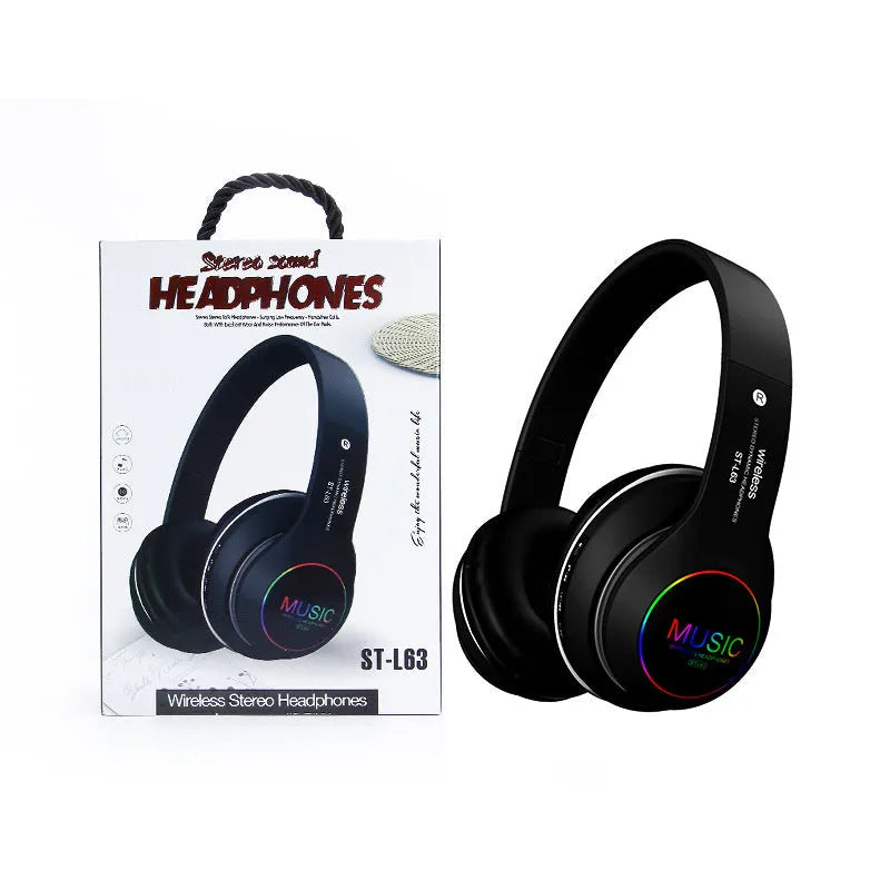 Explosive Bluetooth wireless headset in black, blue, gold, red, or white colours with 40mm speakers