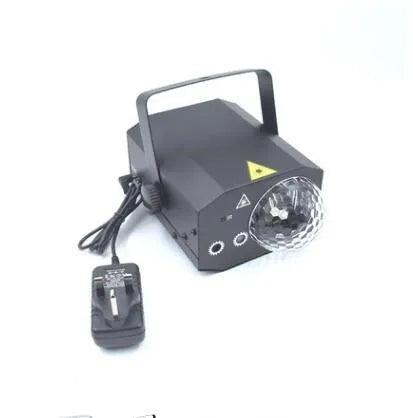 Black LED laser magic fan stage lighting equipment with dual projection effect for KTV bars and parties
