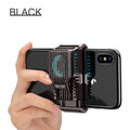 A black clip-on mobile phone radiator fan for 4-7 inch smartphones, shown with a USB data cable.