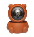 White 1080P WiFi IP security camera with auto tracking and IR night vision LEDs