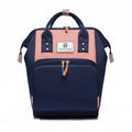 Large capacity mummy maternity nappy bag backpack in nylon with 16 pockets, 20-35L capacity, and aluminium foil insulated section