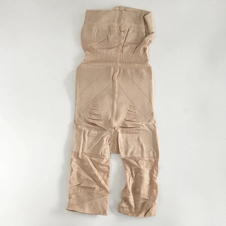 Black high-waist seamless shapewear shorts for women on a mannequin.