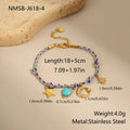 Handmade braided rope titanium steel necklace and bracelet with heart, star, or geometric pendant on a stainless steel chain.