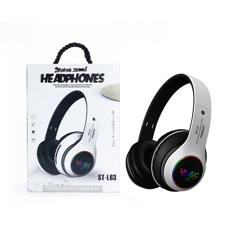 Explosive Bluetooth wireless headset in black, blue, gold, red, or white colours with 40mm speakers